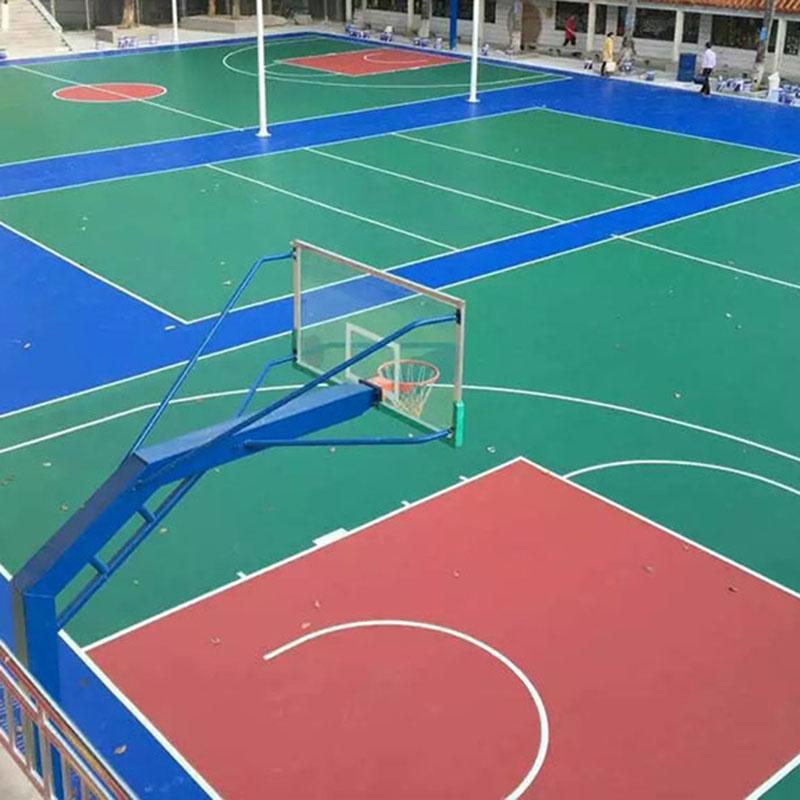 硅pu籃球場,籃球場硅PU材料造價