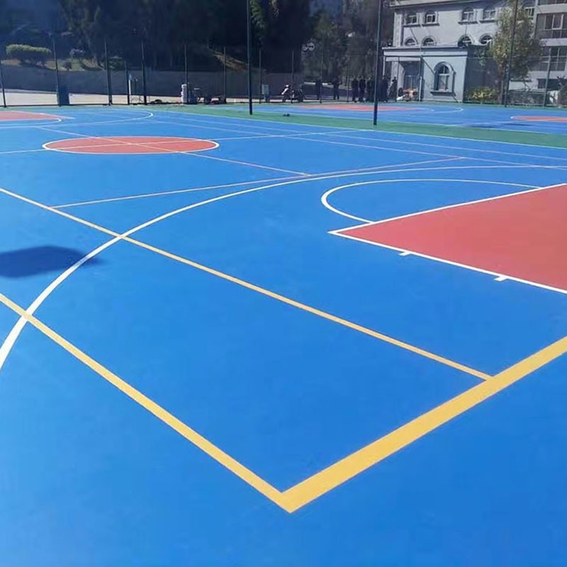 塑膠籃球場翻新建設,塑膠籃球場施工工藝