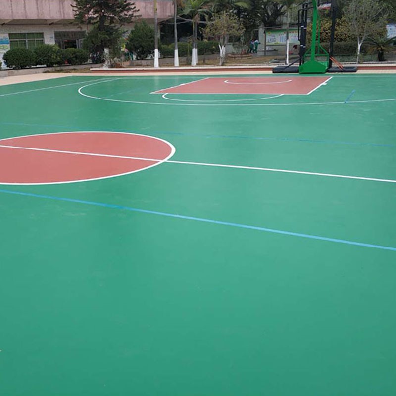 池州硅PU塑膠球場性能,硅pu塑膠籃球場每平方造價