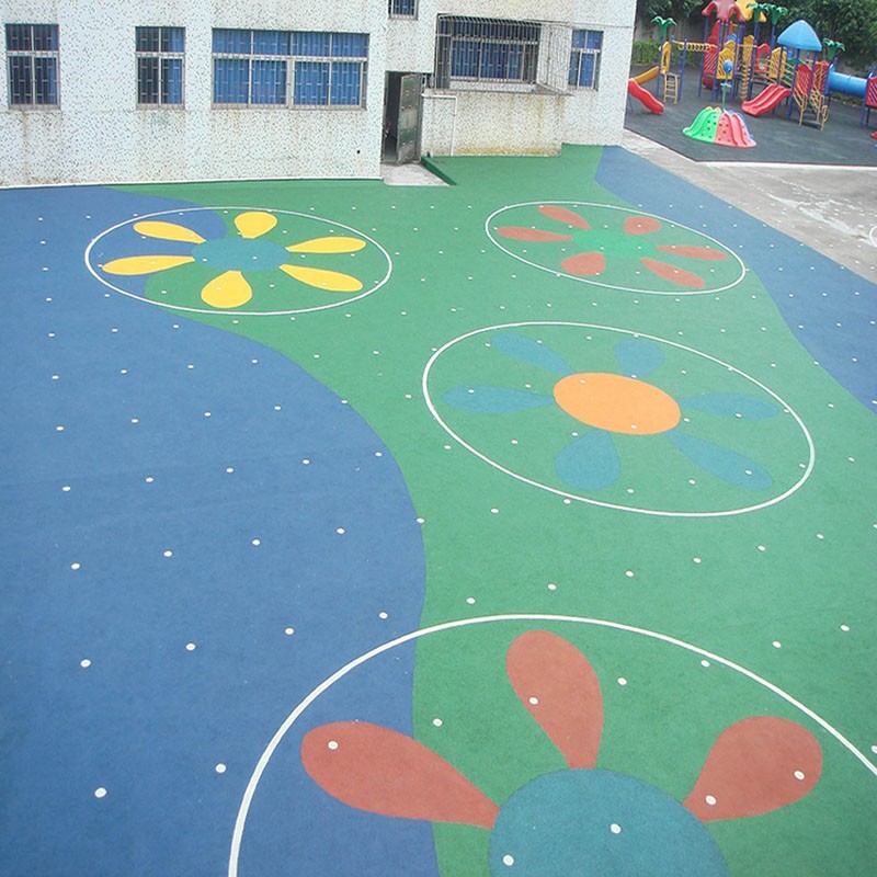 幼兒園塑膠跑道廠家 珠海幼兒園地面施工