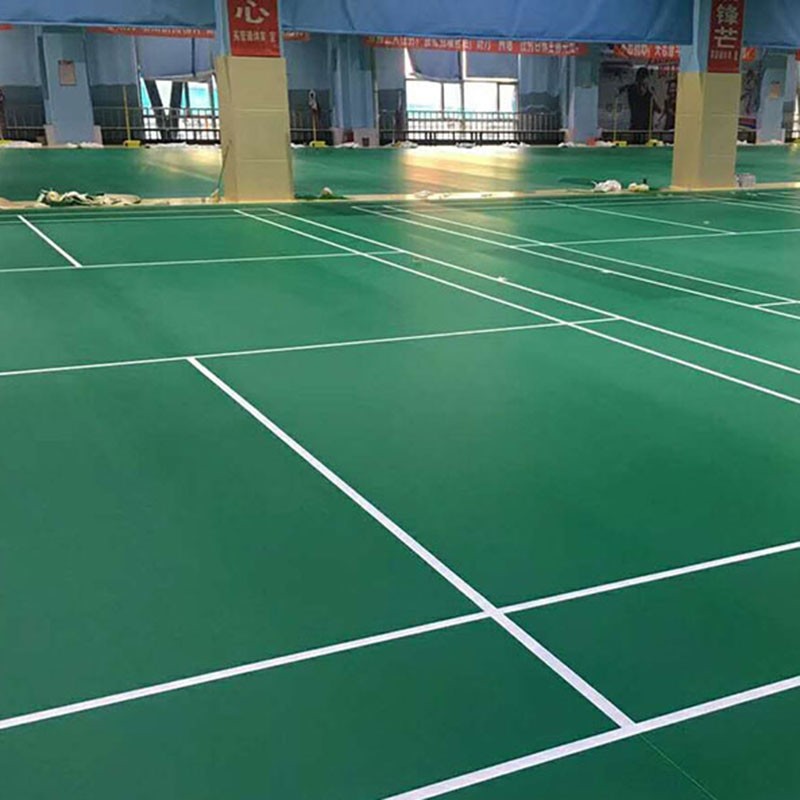 羽毛球場材料廠家直銷 PVC羽毛球場多少錢一平