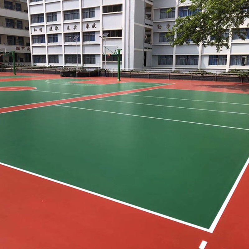 廣州新國標硅PU塑膠籃球場施工建設材料生產廠家